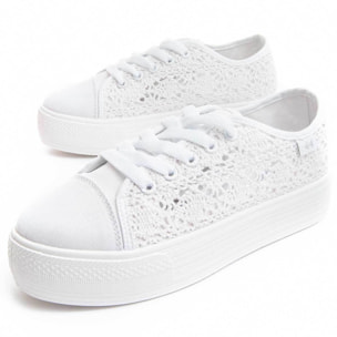 Sneaker de plataforma - Blanco - Altura: 3 cm