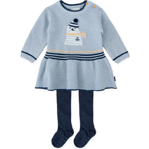 VESTIDO CON LEOTARDOS PORCELANA - Porcelana