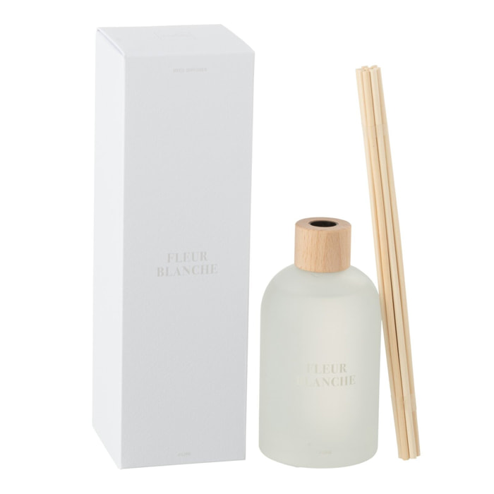 J-Line Bâtonnets parfumés Accords Essentiels - Fleur Blanche - blanc - 250ml