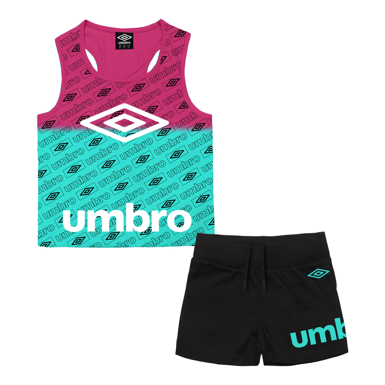 Completo Corto Ragazza UMBRO Cotone 8 / 16 Anni