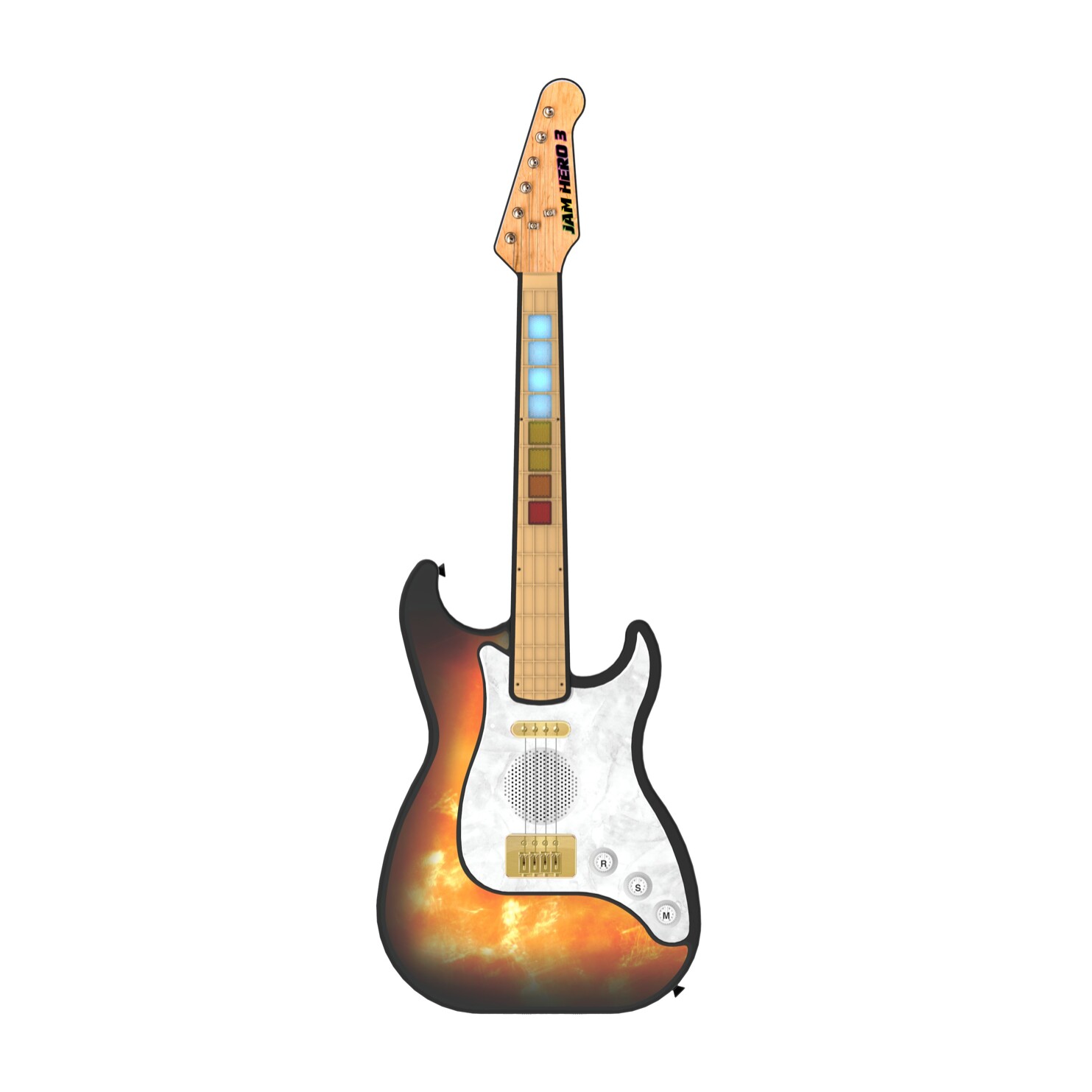 GUITARRA ELECTRICA TAMAÑO REAL JAM HERO 3 IDANCE