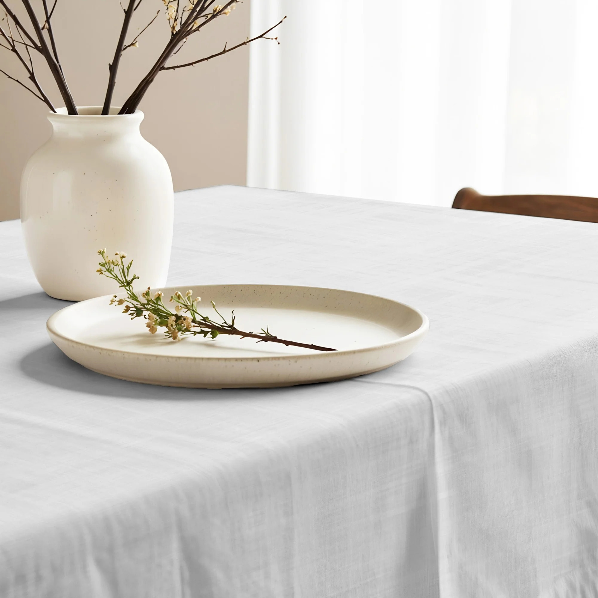 Nappe en résine anti-taches Gris Clair