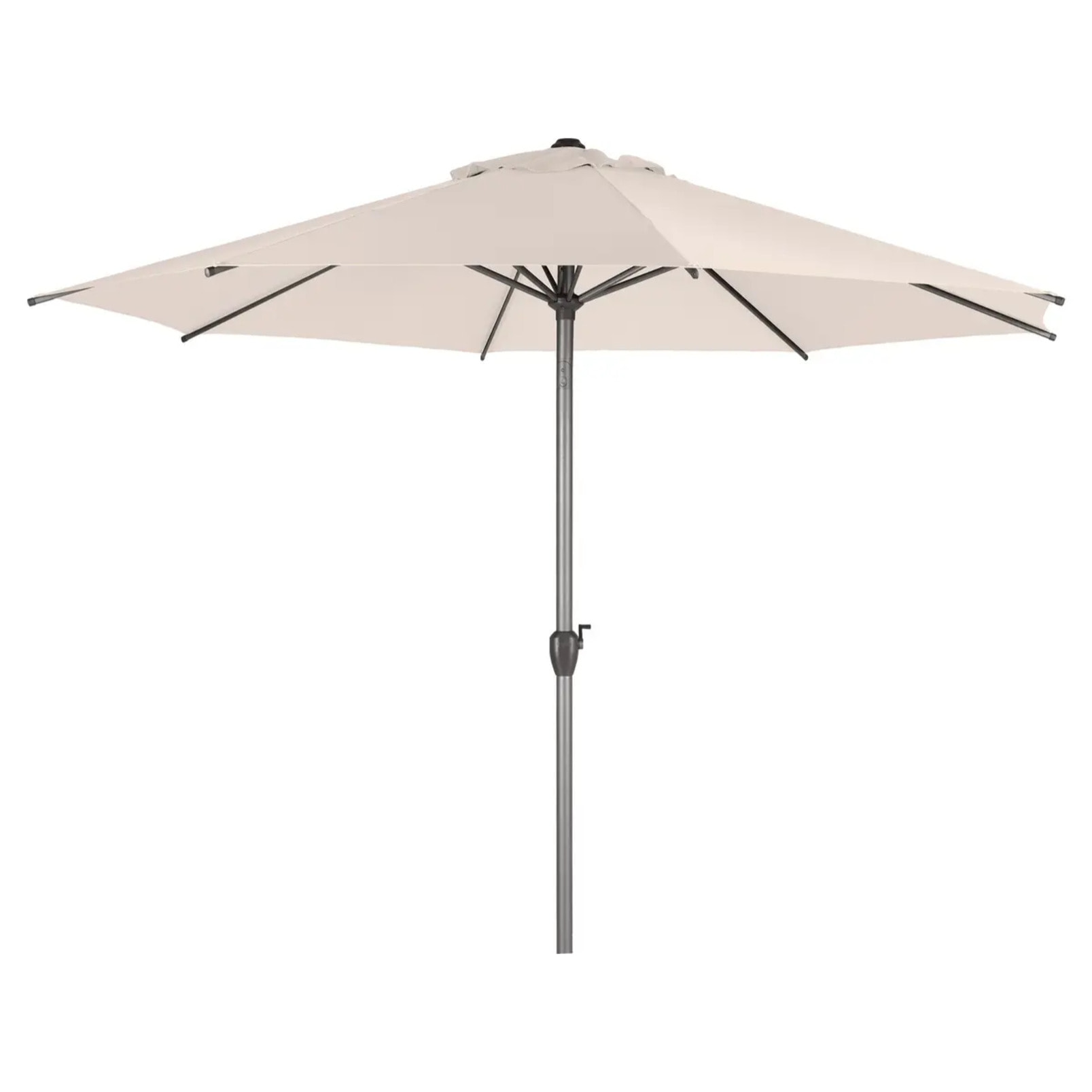 Parasol droit rectangulaire inclinable "Loompa" blé 3m