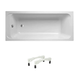 Baignoire droite VILLEROY ET BOCH Architectura acrylique avec pieds