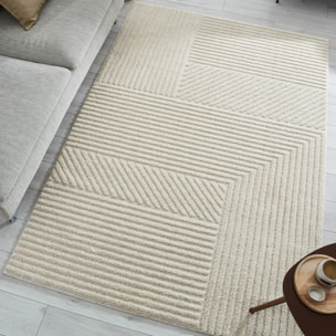 HARMONY - Tapis moderne géométrique avec poils en relief