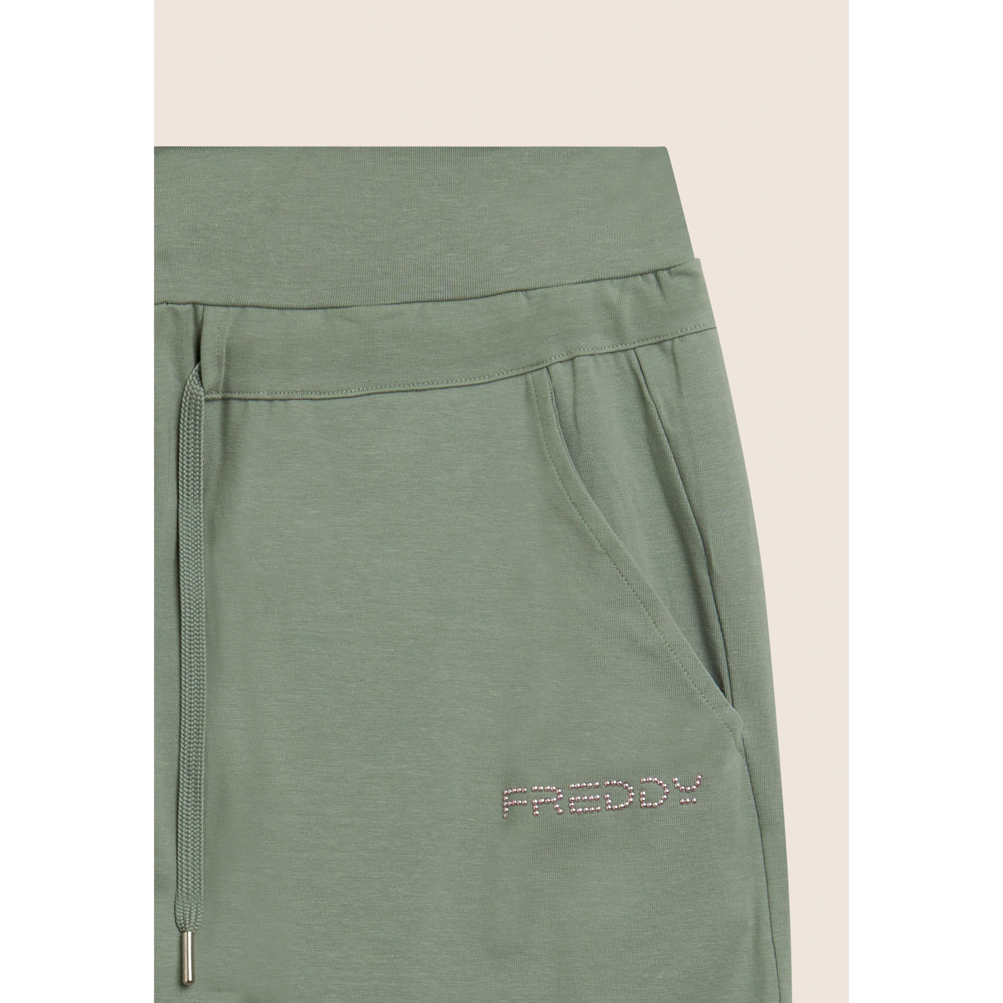 Pantaloni Sportivi con Coulisse in Jersey Elasticizzato