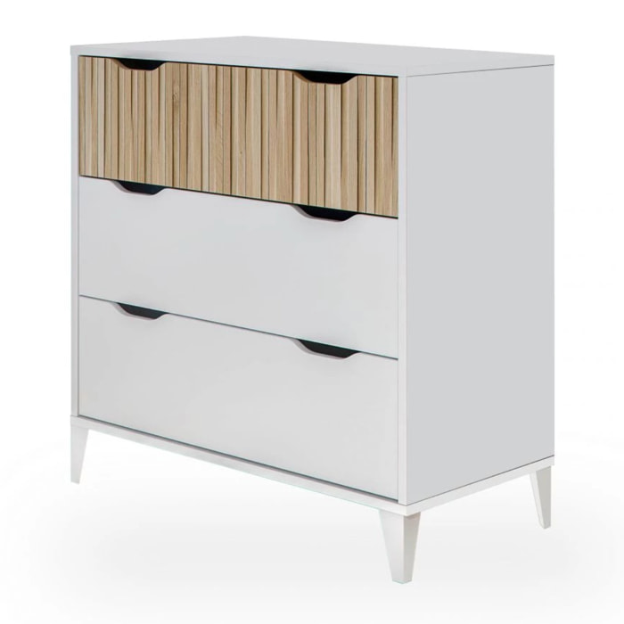 Cómoda Nitza On Blanco Artik (Blanco Mate) - Natur