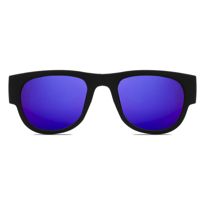 Occhiali da sole sportivi con lenti a specchio pieghevoli e arrotolabili UV400