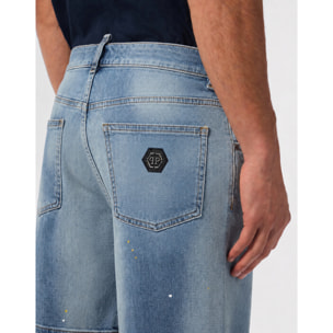 PHILIPP PLEIN Pantalones cortos vaqueros Fermentera BASIC
