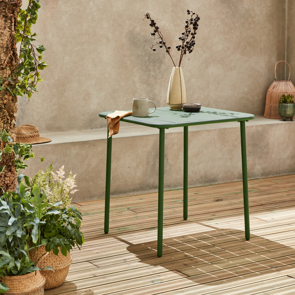 Table de jardin métal 2 places AMÉLIA