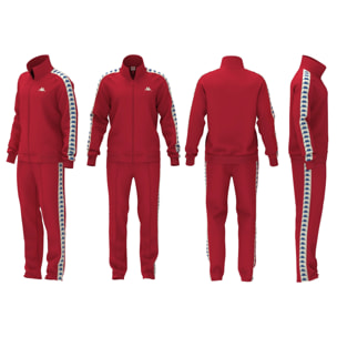 Tute Sportive Kappa Uomo 222 Banda Dueduedue Rosso