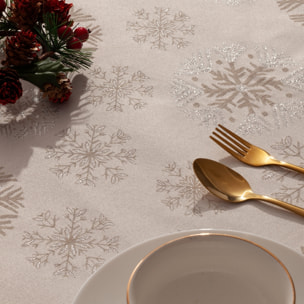 Mantel antimanchas SNOWBERRY PLATA