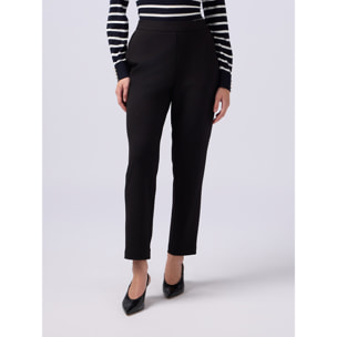 Oltre - Pantaloni joggers in tessuto scuba crêpe - Nero