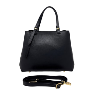 Borsa a Mano Elegante da Donna in Pelle Martellata con Tracolla
