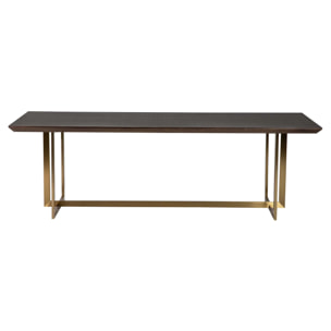 Mesa Comedor Fresno Acero Inoxidable Argos 240x100x77 Cm
