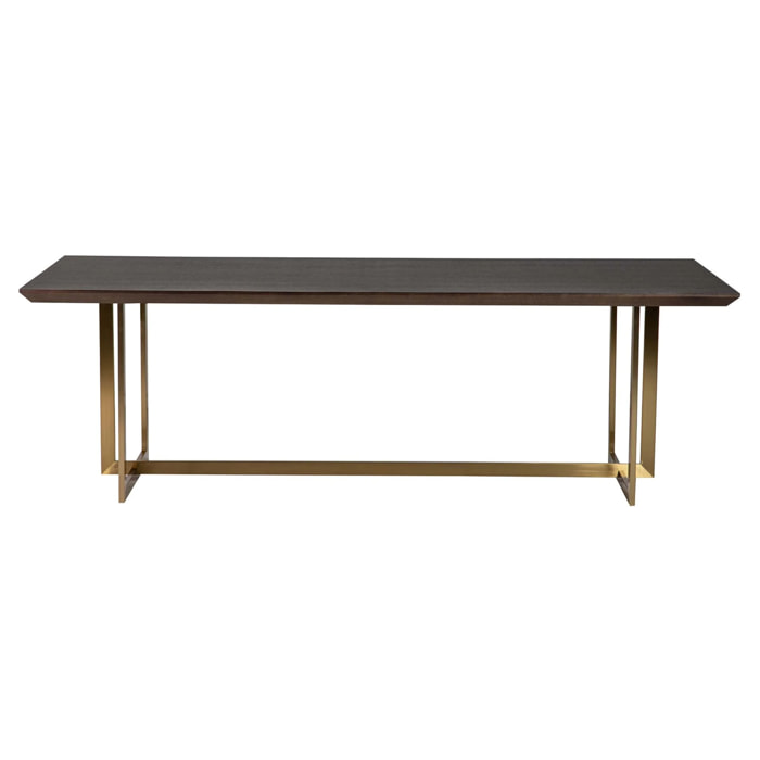 Mesa Comedor Fresno Acero Inoxidable Argos 240x100x77 Cm