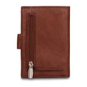 Portafoglio uomo in vera pelle - Modello Bastian Pro - Casual - 6.5 x 10.5 x 2.0 cm