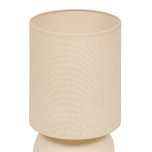 Lampe Obine cylindrique H.42cm beige