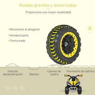 Quad Correpasillos para Niños con Luces y Música Amarillo