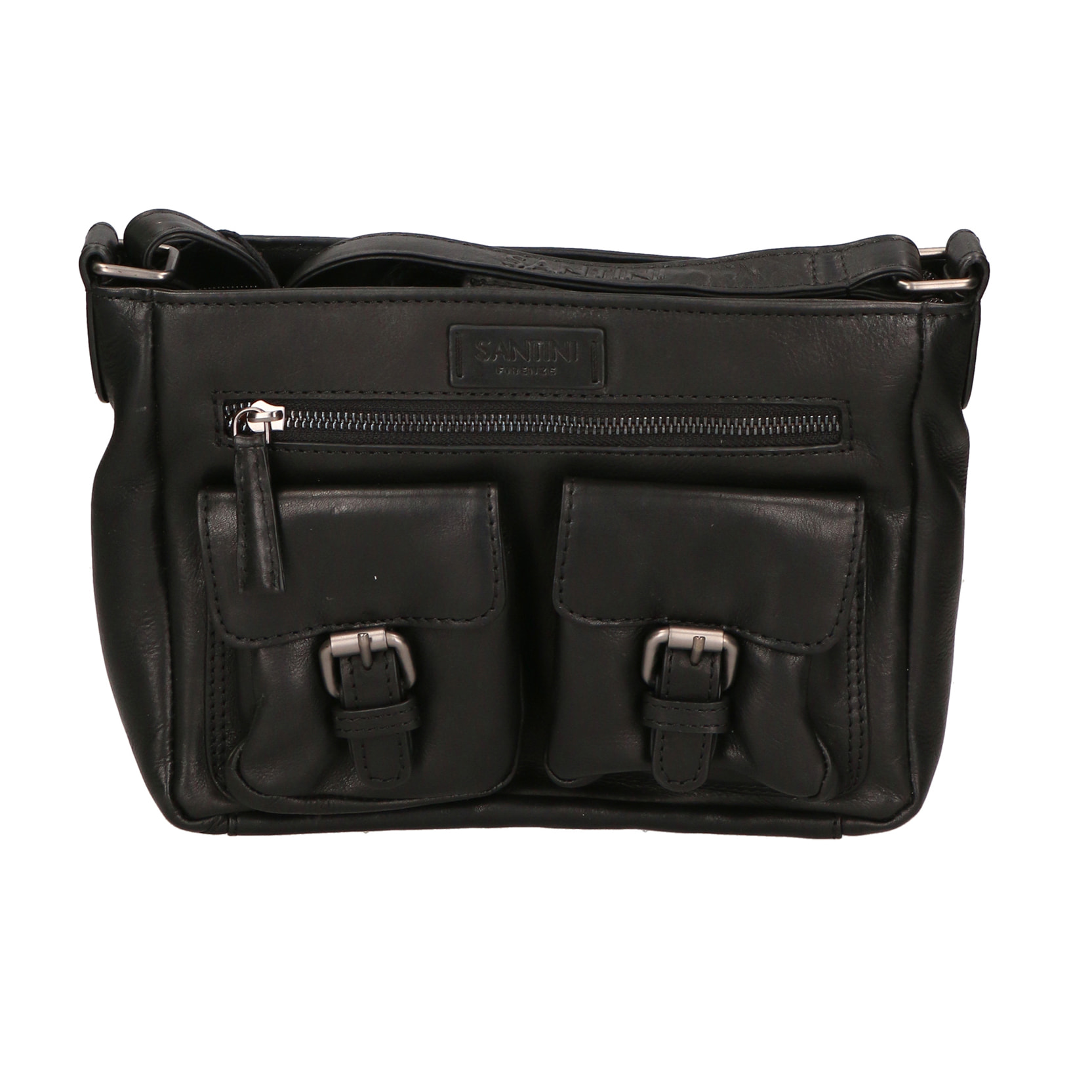 Borsa a tracolla unisex in Vera Pelle Borsa Fashion 27x19x10 cm