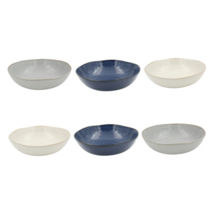 Lot de 6 assiettes creuses, OIA