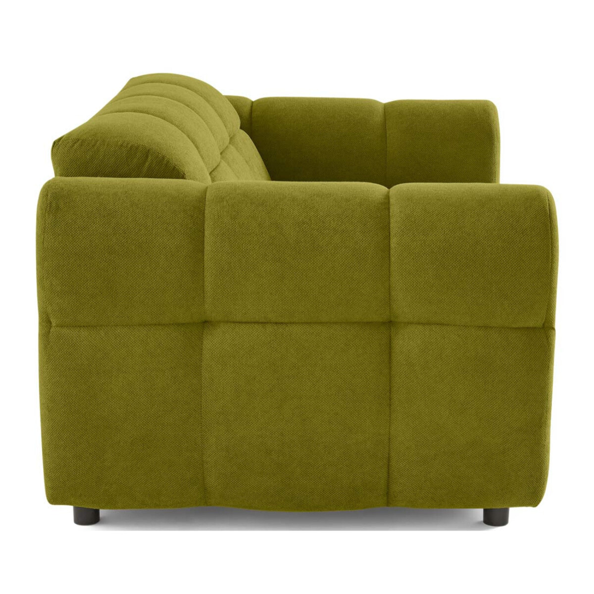 Ray - canapé droit 2 places en tissu texturé - Vert