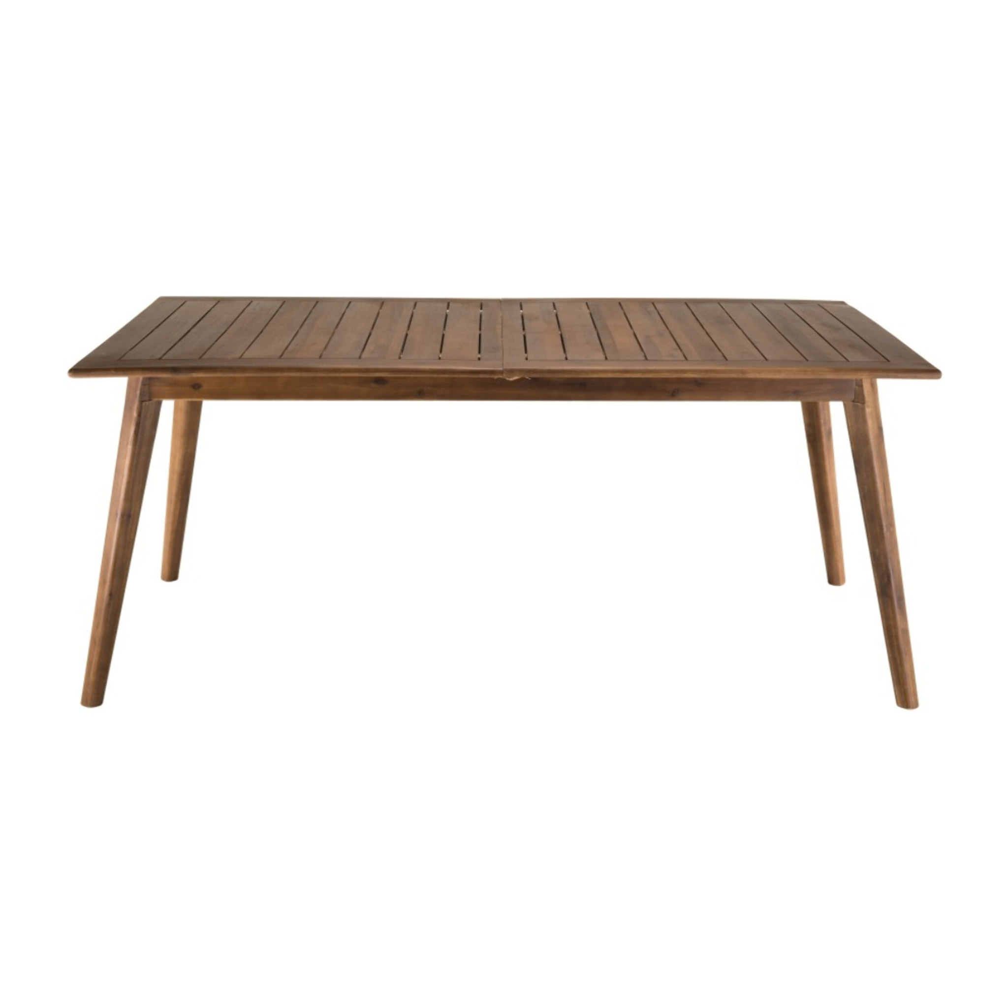VICK - Table de jardin 8/10 personnes - extensible 180/240x100x75 cm en bois Acacia