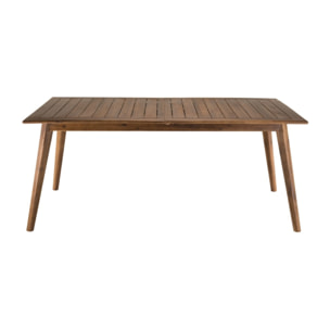 VICK - Table de jardin 8/10 personnes - extensible 180/240x100x75 cm en bois Acacia