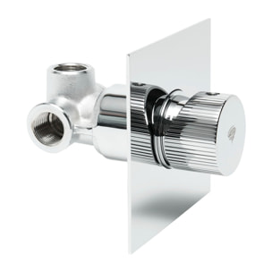 Mitigeur de douche chromé SAT Evolution avec corps encastré  (SATBSEVO210)