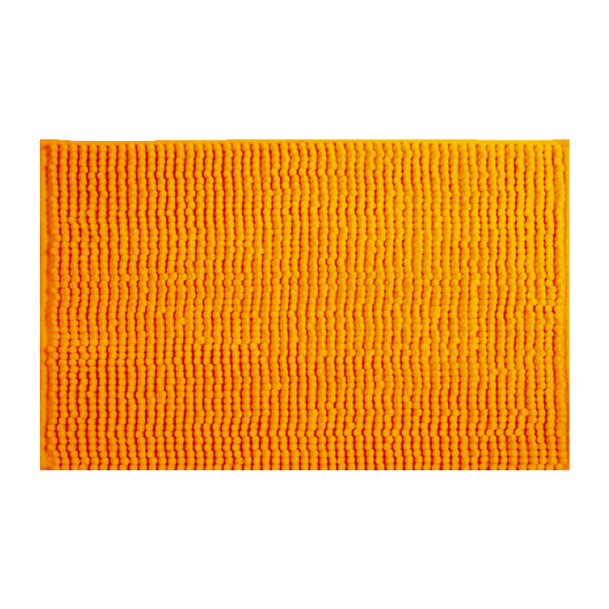 Alfombra de baño MSV "Chenille" antideslizante de microfibra en color naranja 40 x 60 cm