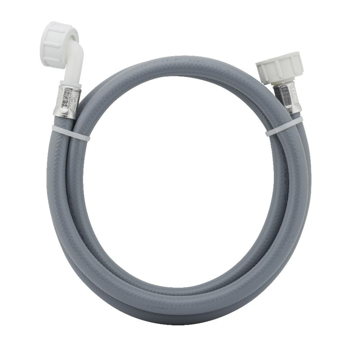 Flexible d'alimentation de machine à laver en caoutchouc double femelle F3/4' (20x27) dont 1 coudé NOYON & THIEBAULT - L 2.50 mètres - 1878S-SC1