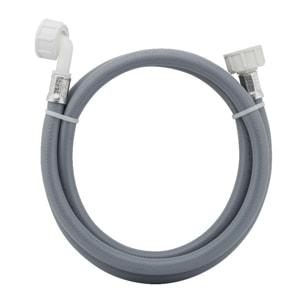 Flexible d'alimentation de machine à laver en caoutchouc double femelle F3/4' (20x27) dont 1 coudé NOYON & THIEBAULT - L 2.50 mètres - 1878S-SC1