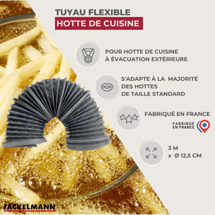 Tuyau Evacuation Hotte de Cuisine Fackelmann