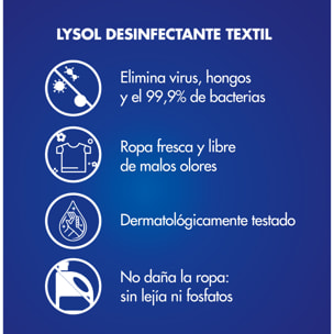 Lysol Desinfectante Textil, elimina el mal olor de la ropa - 2,16L (3x720ml)