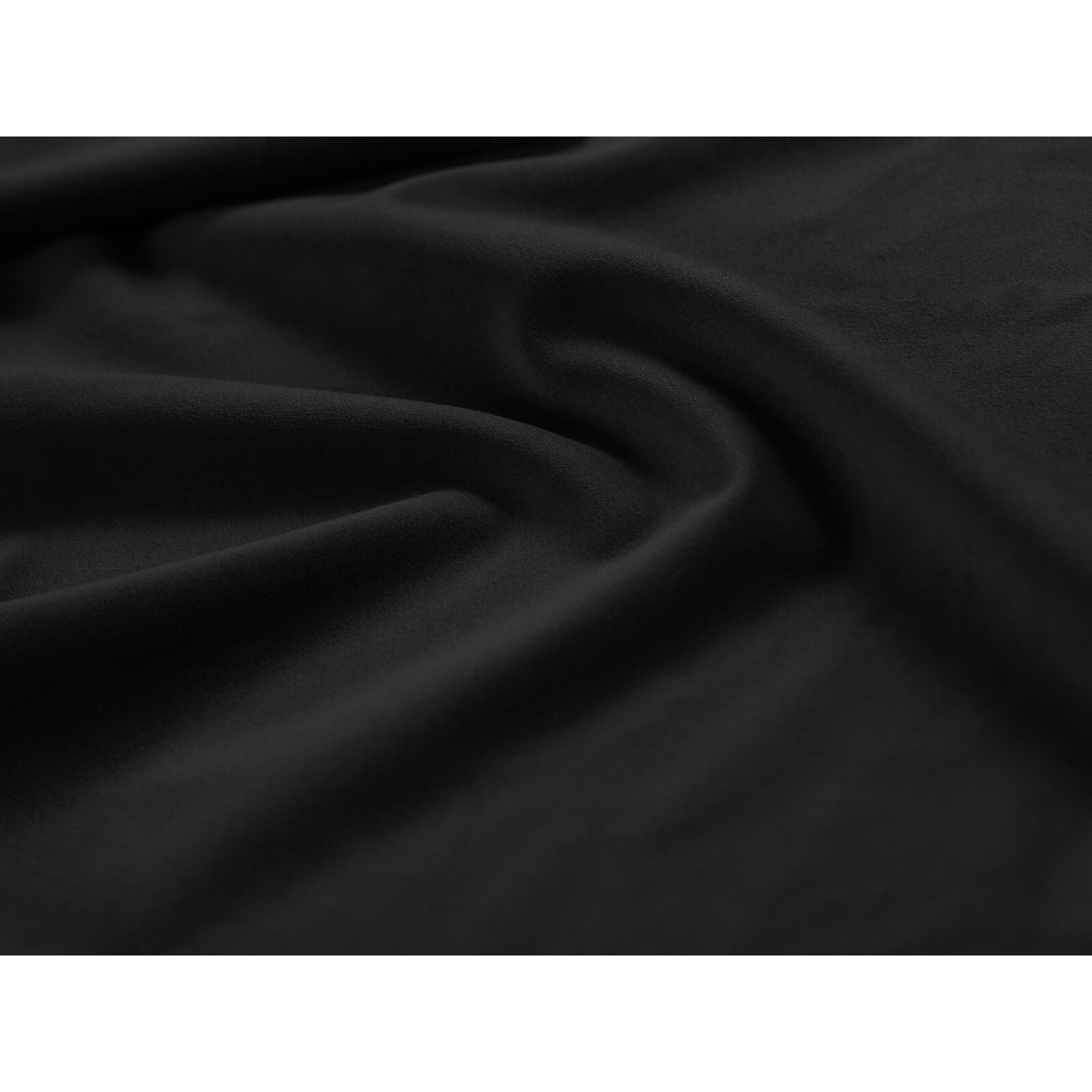 Méridienne droite "Vienna" en velours noir