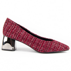 Zapato De Tacón - Rojo - Altura: 5 Cm