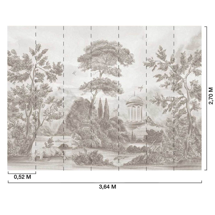 Papier peint panoramique Héritage Antique Intissé