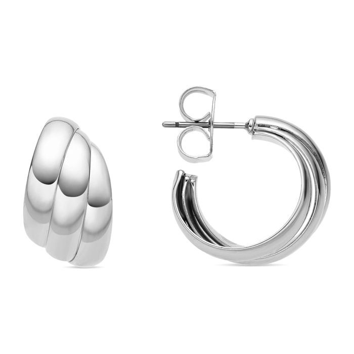Pendientes acabado plata