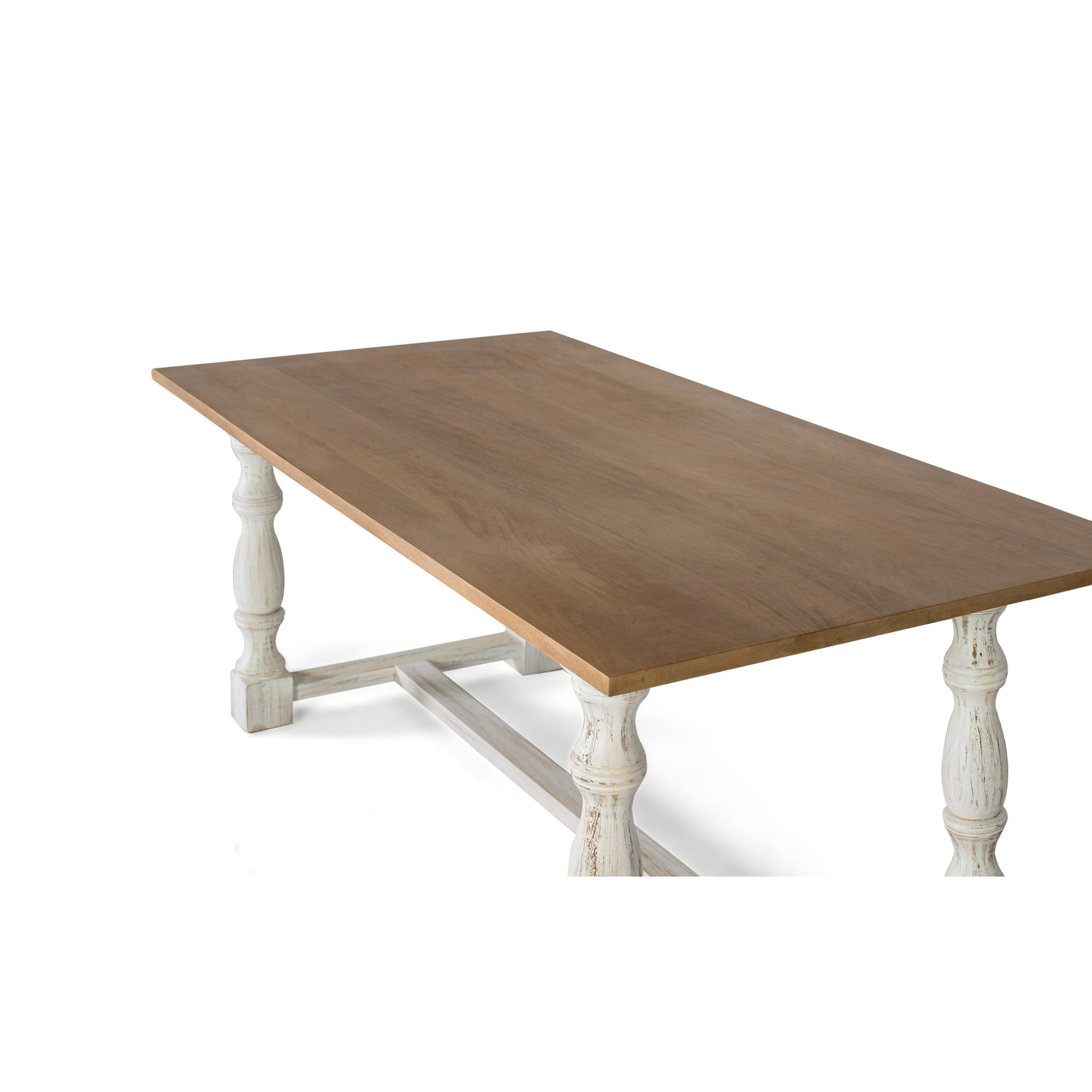 Mesas de Comedor de Madera de Mango 200 Cm Estilo Rústico Moderno