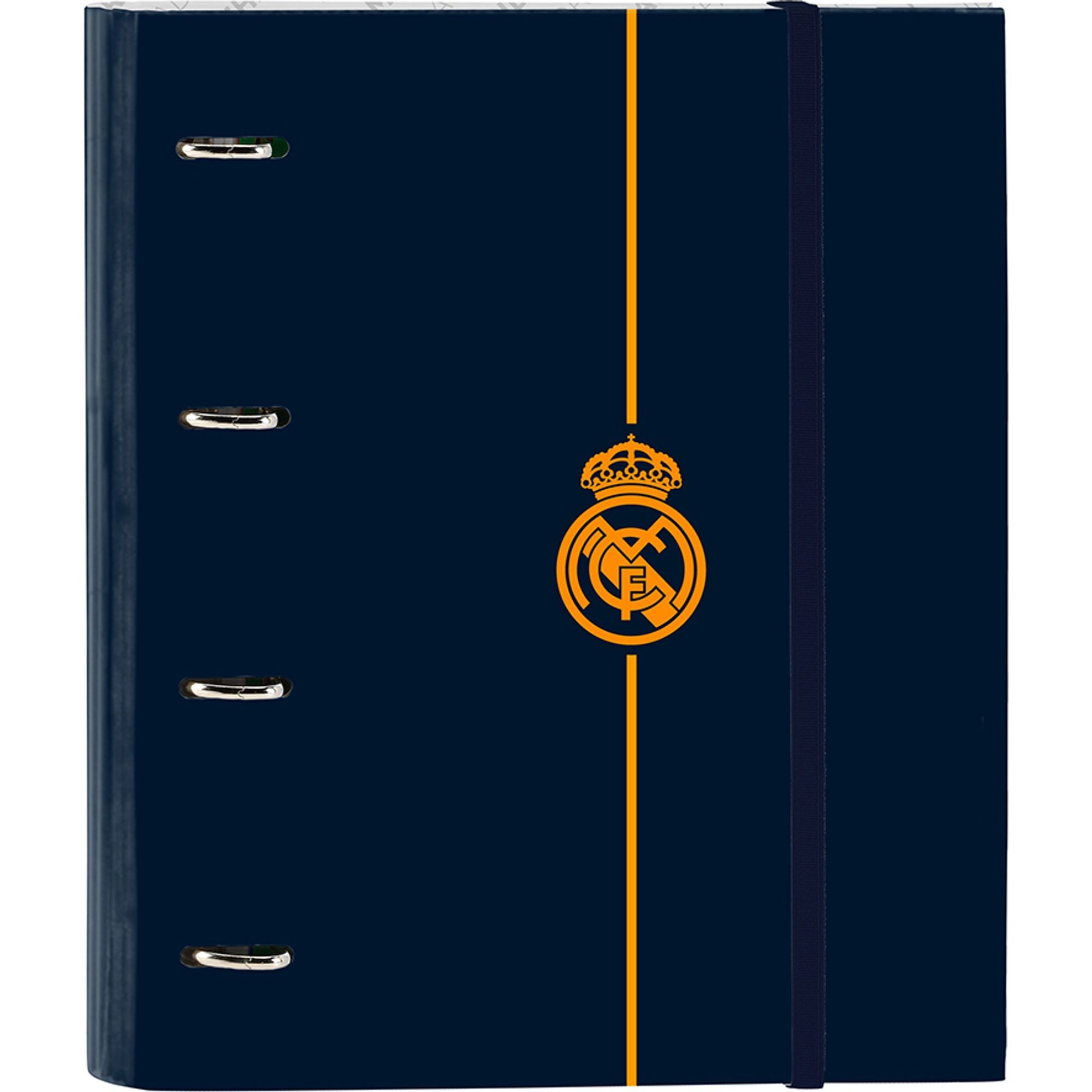 Carpeta 4 anillas 35mm c/recambio real madrid 2ª equipacion 24/25