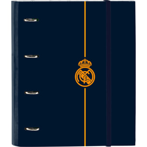 Carpeta 4 anillas 35mm c/recambio real madrid 2ª equipacion 24/25