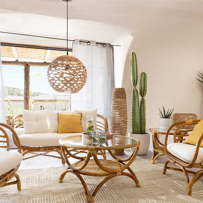 Table basse "Farah" en rotin