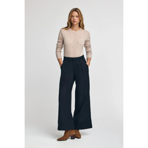 Pantaloni blu marino dal fit ampio con dettagli Polo Club