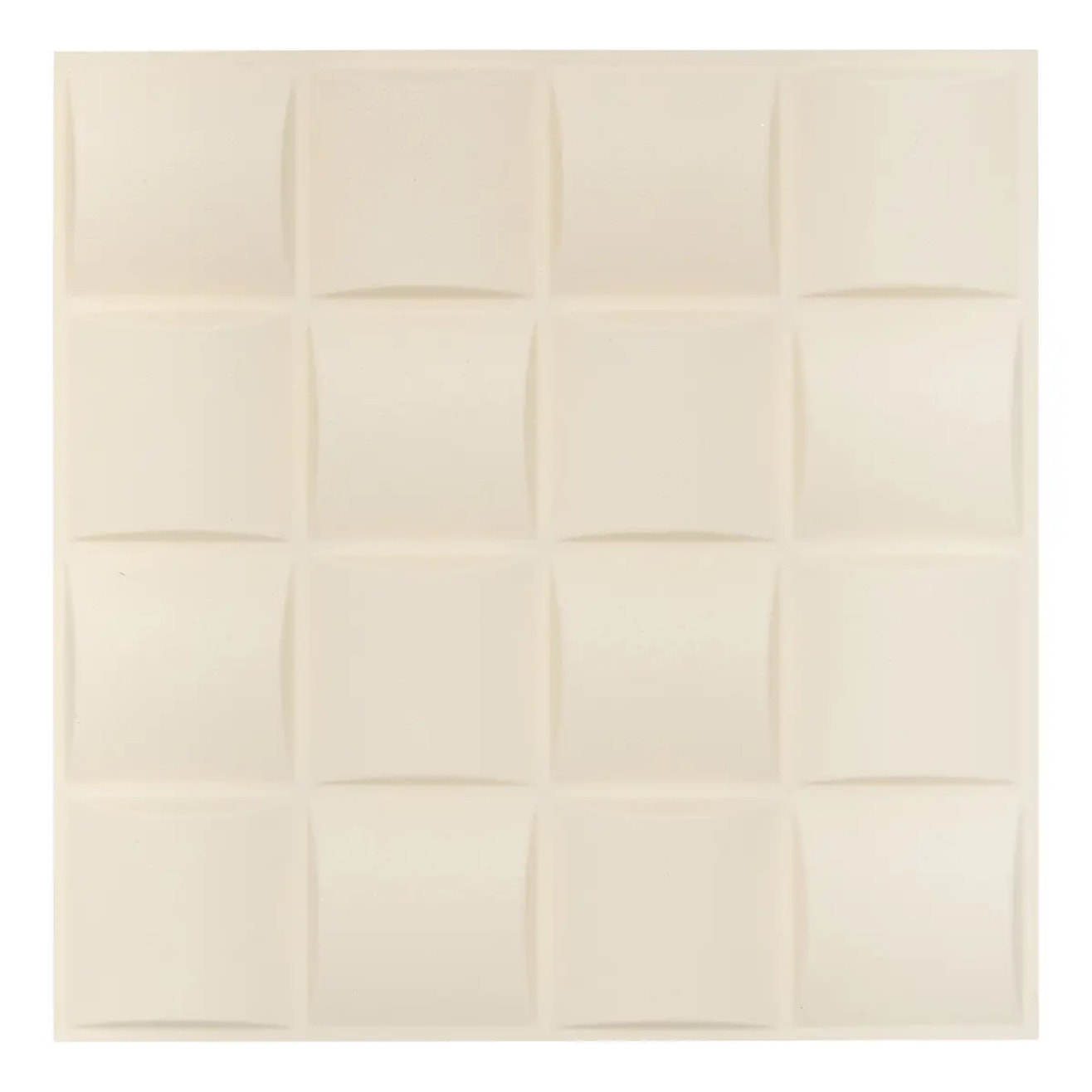 2 stickers muraux Oren carrés 30x30cm blanc