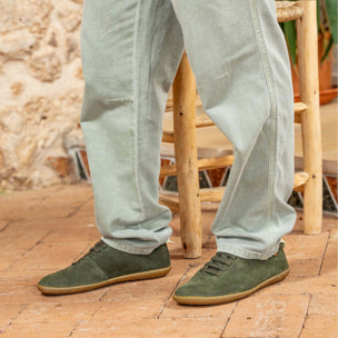 Zapatillas N296 NOBUCK LAVADO KAKI/EL VIAJERO color Kaki