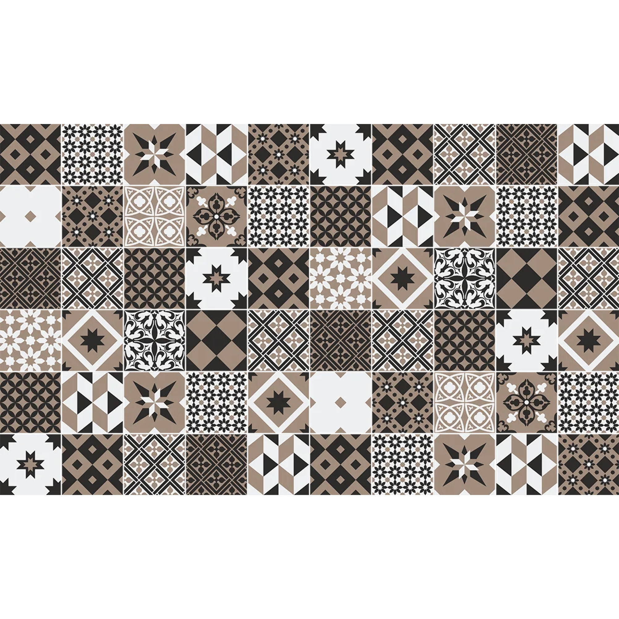 Sticker carrelage - Ambiance Sticker - 60 CARREAUX DE CIMENT MEUBLE CYRINA - CARREAUX - 15x15cm