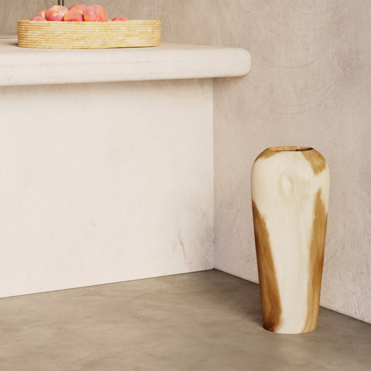 Vase décoratif en bois de suar H60 cm - Makkar