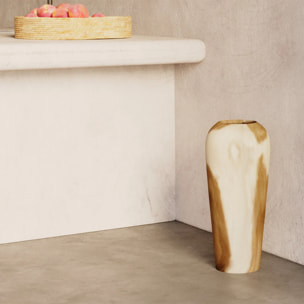 Vase décoratif en bois de suar H60 cm - Makkar