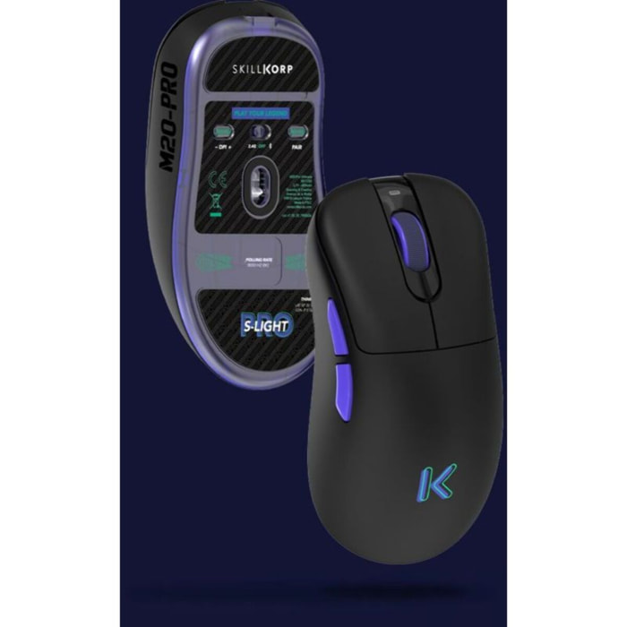 Souris Gamer Sans Fil SKILLKORP M20 Pro Ultimate 8K