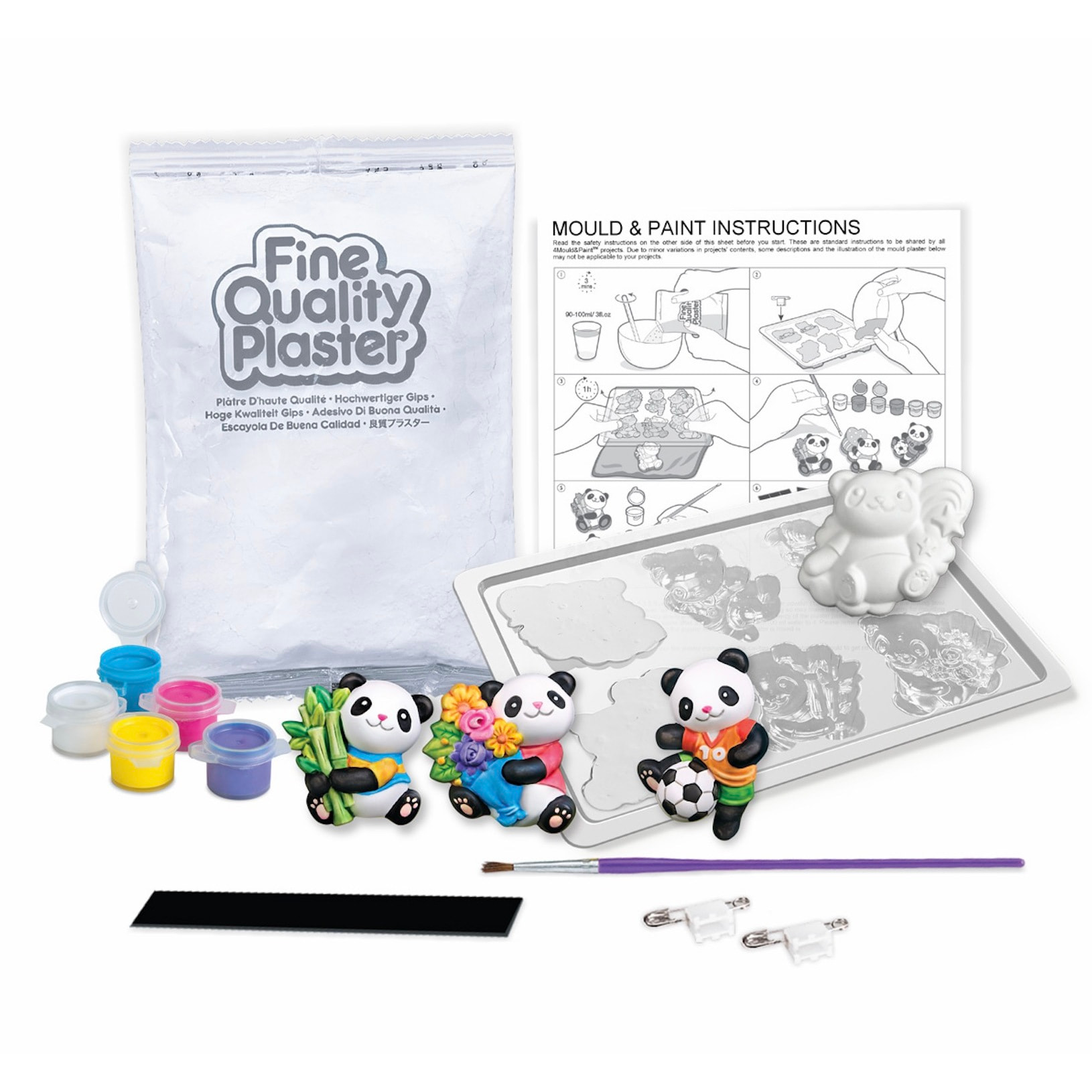 Modella & Dipingi Simpatici Panda